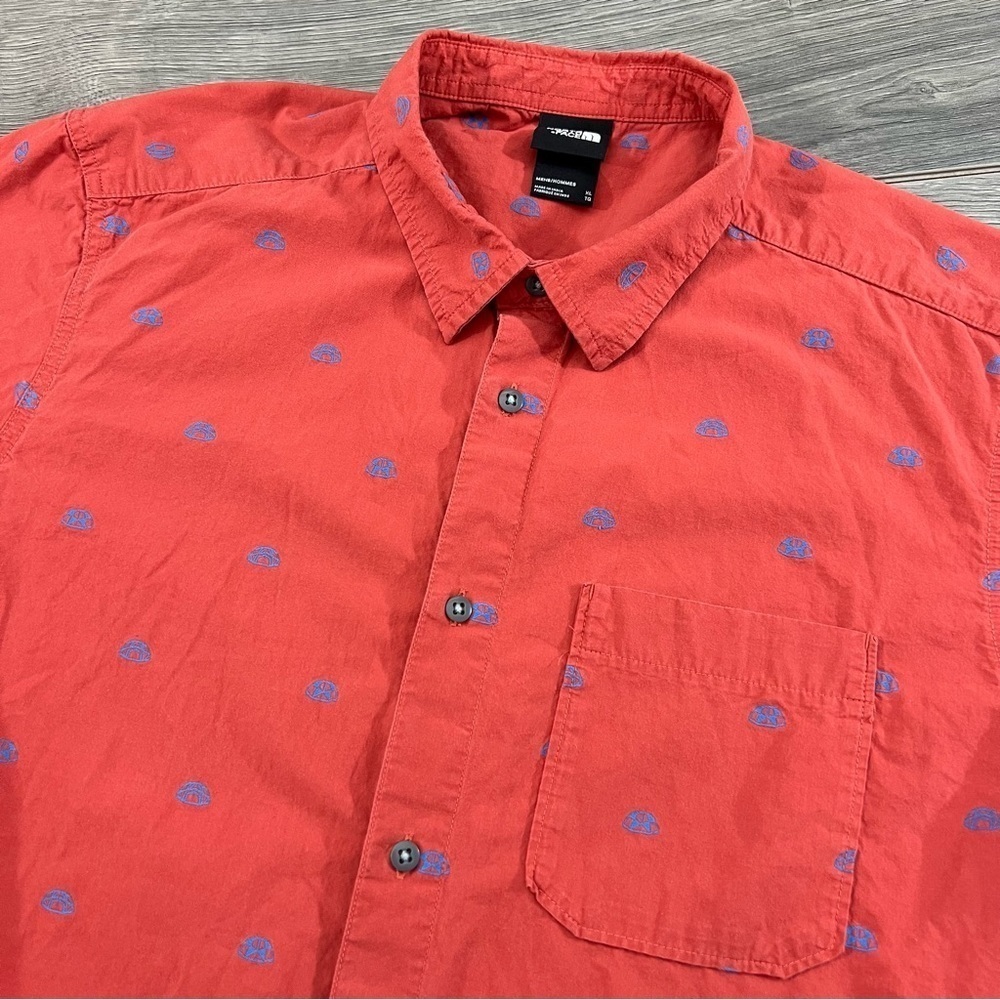 The North Face Mens Short Sleeve Button Front Shirt size XL